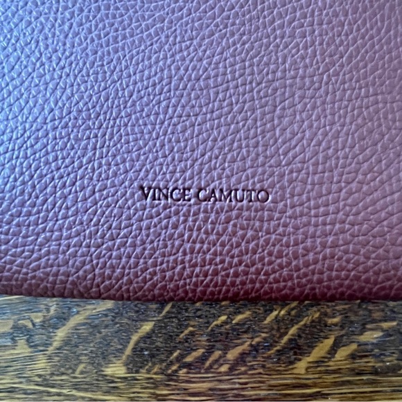 Vince Camuto Vegan Leather Brown and Black Tote Bag - Picture 4 of 7